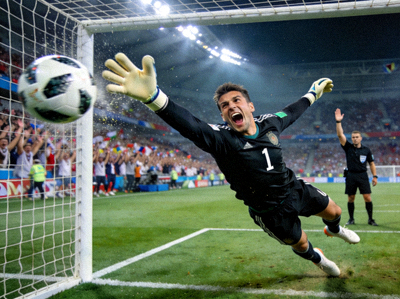 半决赛点球大战，门将神勇扑出关键点球后振臂怒吼